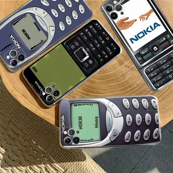 Retro Vana Nostalgiar N-Mobiiltelefon Nokia Telefoni Puhul Silikoonist Pehme iphone 14 13 12 11 Pro Mini XS MAX 8 7 6 Pluss X XS XR Kate