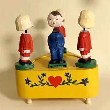 Vintage lääne-saksa nukud Bluetooth music box paar suudlemine karusell töötab Kodu Kaunistamiseks ystävänpäivä Kingitus