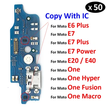 50tk/Palju Dock Connector USB-Laadija Laadimise Juhatuse Port Flex Kaabel Motorola E40 E20 E6 Pluss E7 Võimu Üks Fusion Hyper Makro