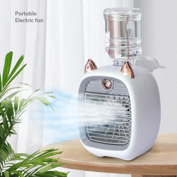 Kaasaskantav Õhu Jahuti Ventilaator Mini Konditsioneer Spray Niisutaja Puhastaja Õhu Jahutuse Ventilaator, 3 Kiirust, 2 Režiimid Kaasaskantav Konditsioneer