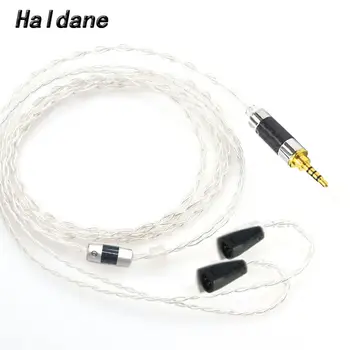 Haldane HIFI 2.5/3.5/4.4 mm Tasakaalustatud 4 Südamikud hõbetatud Kõrvaklappide Uuendada Kaabel IE8 IE8i IE80 IE80s Kõrvaklapid