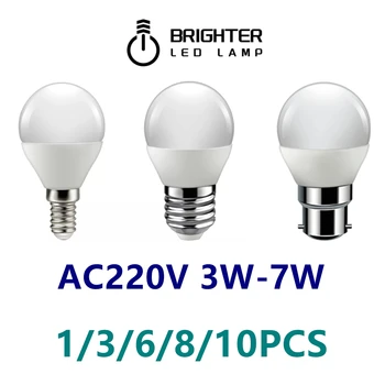 LED Mini lamp G45 3W-7W E14 E27 B22 220V -240V Kõrge luumenit nr strobe soe valge valgus sobib köök, wc-ette tuli.