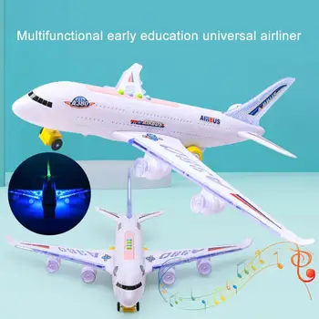 Lennuk Mänguasi Kõrge Simulatsiooni Alguses Õppe Kompaktne Lapsed DIY Assamblee Airbus Heli Õhusõiduki Sünnipäeva Kingitus