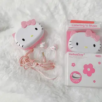 Hello Kitty Fashion Cartoon Armas Kõrvaklapid Kõrvaklappide Lihtne Telefon Peakomplekti Tüdruk Kingitus