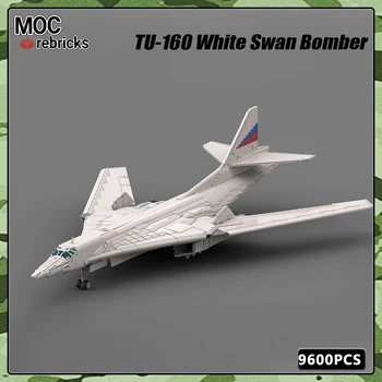 Sõjalise Seeria WW2 KES Tellised TU-160 Valge Luik Strateegiline Pommitaja ehitusplokk Mudel DIY Poiss Hobid Mänguasjad Sünnipäeva Kingitused