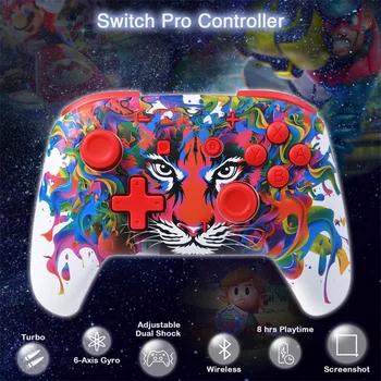 Pro Controller Wireless Controller for Nintendo Lüliti/Lite Pro Controller Turbo Algatusel Reguleeritav Vibratsioon Güroskoobi Telje