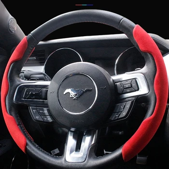 2tk Rooli Kate Suede Kohevaks Segmenteeritud Non-slip Ford Mustang Shelby GT 2.3 T 5.0 Sisekujunduses Tarvikud
