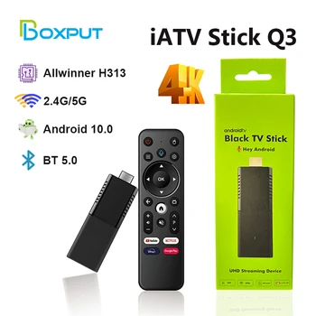 BOXPUT IATV Q3 Smart TV Stick Allwinner H313 16G IPTV-4K Android 10 Tulekahju Kinni 5G WIFI silmas on gaasimull Youtube, Netflix Internet Media Player
