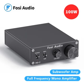 Fosi Audio M02 Subwoofer, Võimendi Mono Channel Amp kodukino Võimsusega Võimendi 100W TPA3116 Kiip Amplificador