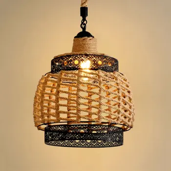 Loft Vintage Kerged Reguleeritavad Kanepi Köis Lühter Elu Roo Köök Söögituba Ripats Lamp E27 Diy Droplight Restoran Lam