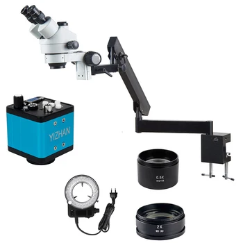 High Definition Täppis-mattklaas Objektiiv, 3,5 X-90X Trinocular Stereo Mikroskoop, mobiiltelefon, Arvuti Remont Industrial Tool