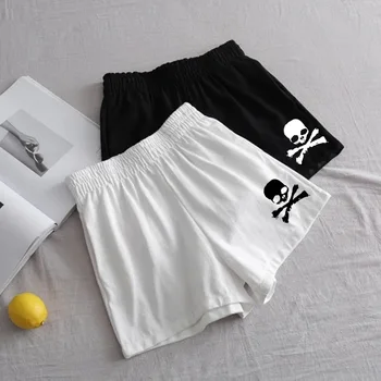 Skull Print Sweatpants Naiste Püksid Harajuku Vintage Y2k Püksid Naiste Vabaaja Streetwear Naiste Riided, Lühikesed Püksid Gym Shorts