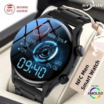 HYTRON NFC Smart Watch Mehed AMOLED HD-Ekraan Alati Ekraanil Bluetooth Kõne Südame Löögisageduse IP68 Veekindel Smartwatch Naiste Jaoks