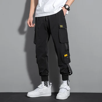 S-5XL Uus Hip-Hop Joggers Cargo Püksid Meeste Haarem Püksid Multi-Tasku Lindid Mees Sweatpants Streetwear Casual Meeste Hip Pop Püksid