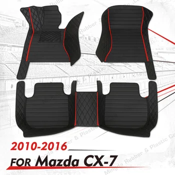 Custom Auto põranda matid Mazda CX-7 2010 2011 2012 2013 2014 2015 2016 auto suu Padjad auto vaip katte