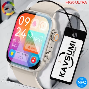 2023 Uued 2.0 tolline AMOLED Smartwatch Naiste Bluetooth Kõne NFC Kellad 100 spordirežiimi IP68 Veekindel Smart Watch Meeste Apple