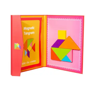 Lapsed Magnet-Raamat Clip Puzzle Mänguasi Puust Kokku Pandud Pusle, Varase Haridus Mänguasjad Õppevahendid
