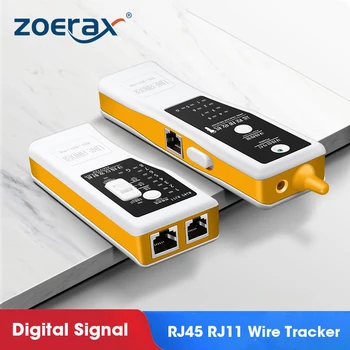 ZoeRax RJ11, RJ45 Cat5 Cat6 Telefon Traat Tracker Digitaalse Signaali Tracker Ethernet LAN Kaabli Tester Line Finder