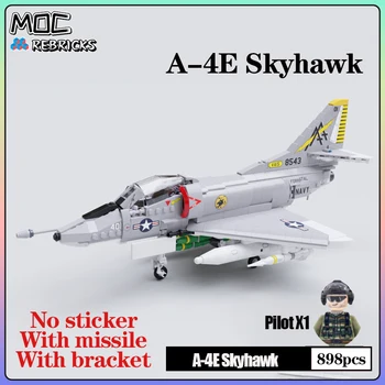 Sõjalise KES MEIST A-4E Skyhawk Relvastatud Sõdurid ehitusplokk Mudel Tellised Set DIY Kogumise Mänguasjad Lapsele jõulukinke