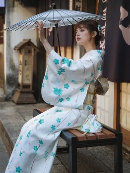 Naiste Jaapani Traditsiooniline Yukata Fotograafia Kleit Vintage Stiilis Kimono Hommikumantel Cosplay Kostüüm Täitmisel Kanda