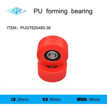 Tootja varustab Polüuretaan moodustavad kandvad PUGT620480-36 Kummiga kaetud rihmaratas 20mm*80 mm*36mm