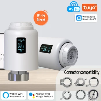 Tuya Smart Home Termostaat Radiaatori Ajam Ventiili Pea Programmeeritav Temperatuur Töötleja Alexa Google ' I Kodu Arukas Elu