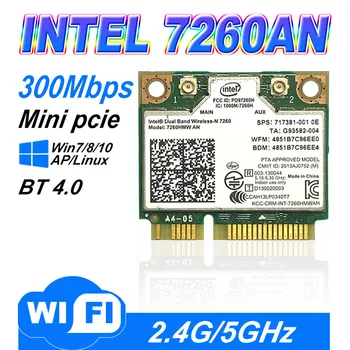 Dual band Wireless N 7260HMWAN 7260 7260hmw on Wifi Bluetooth 4.0 Kaart Intel miniPCI-E 300Mbps wifi 2.4 G/5G