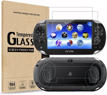 (4Pack) Ees 2+2 tagakaane Ekraani Kaitsed Sony Playstation Vita 1000,9 H Karastatud Klaasist kaitsekile PS Vita PSV