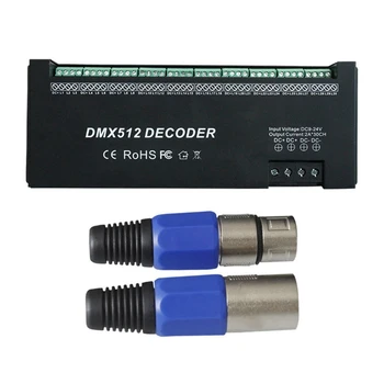 30 Kanal RGB DMX512 Dekooder LED Riba, Kontroller 60A DMX Dimmer PWM Juht Sisend-DC9-24V 30CH DMX Dekooder tulede
