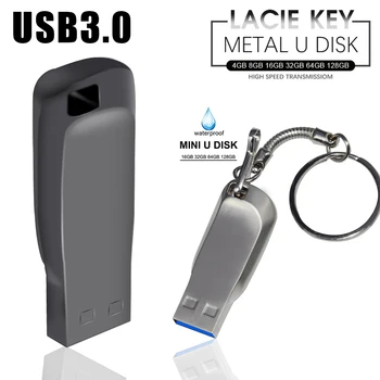 USB3.0 Metallist USB Flash Disk Pöidla 16 32 64GB Loov Isiksus, Auto Muusika Kingitus High Speed USB Flash Ketas kett